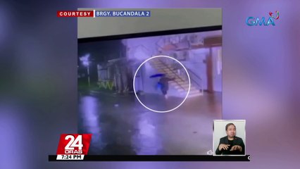 Lalaki, patay matapos umanong makuryente sa poste ng ilaw sa gitna ng baha | 24 Oras