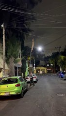 Transformer Explodes After Earthquake in Mexico City