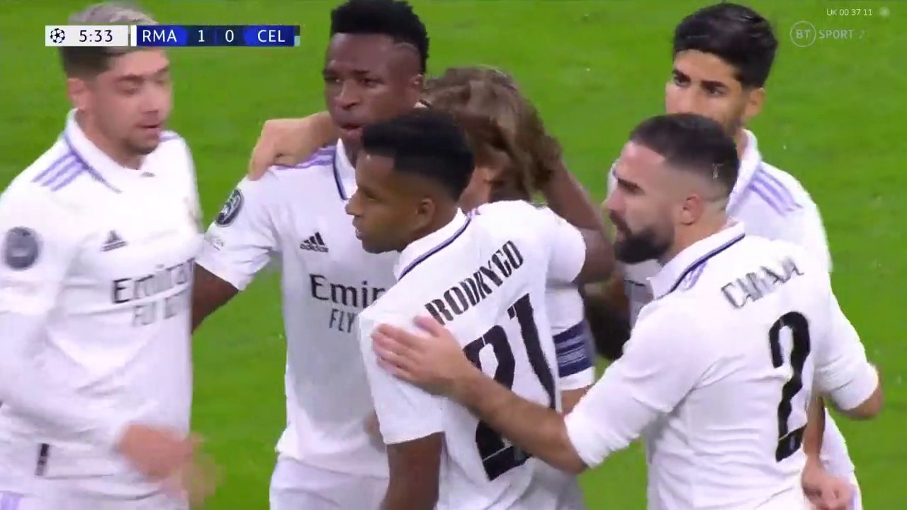 Real Madrid vs Celtic - UEFA CHAMPIONS LEAGUE 2022/2023 Week 6 Closing Group Phase