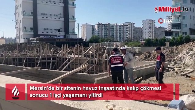 Çöken beton kalıbın altında kalan işçi hayatını kaybetti