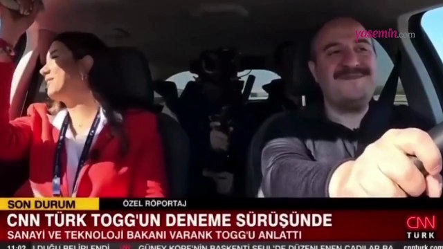 Fulya Öztürk'ün, yerli otomobil TOGG'un deneme sürüşündeki tepkileri dikkat çekti!
