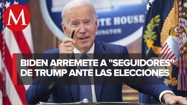 Joe Biden ve amenazas de violencia en elecciones intermedias de EU