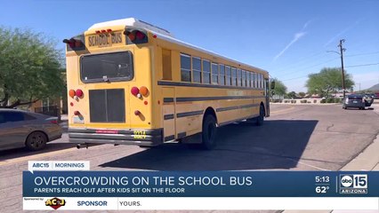 Скачать видео: Parents concerned about overcrowding on Deer Valley Unified School District buses