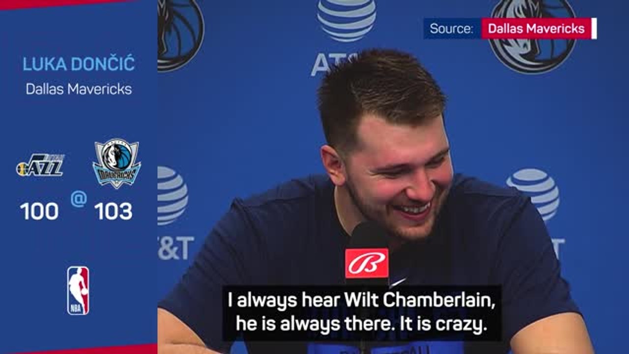 'I always hear Wilt Chamberlain' - Dončić ends...