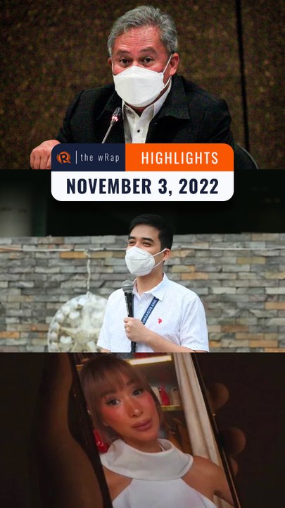 Rappler's highlights: Lapid case, Vico Sotto, and Heart Evangelista | November 3, 2022 | The wRap