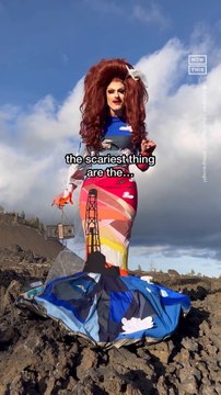 Drag Queen Pattie Gonia Dresses Up as Climate Change for Halloween