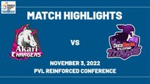 Akari Chargers vs Choco Mucho Flying Titans Match Highlights PVL Reinforced Conference 2022