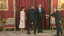 Lío en la foto de los reyes con el presidente de Paraguay y su esposa en el Palacio Real