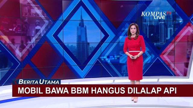 Diduga Tangki Bahan Bakar Bocor, Sebuah Mobil Bawa BBM di Kendal Hangus Dilalap Api!