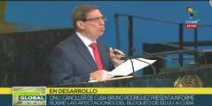 Canciller de Cuba destaca las acciones de solidaridad y cooperación de la nación