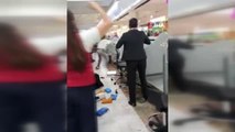 Meksika'da öfkeli yolcu havaalanını birbirine kattı