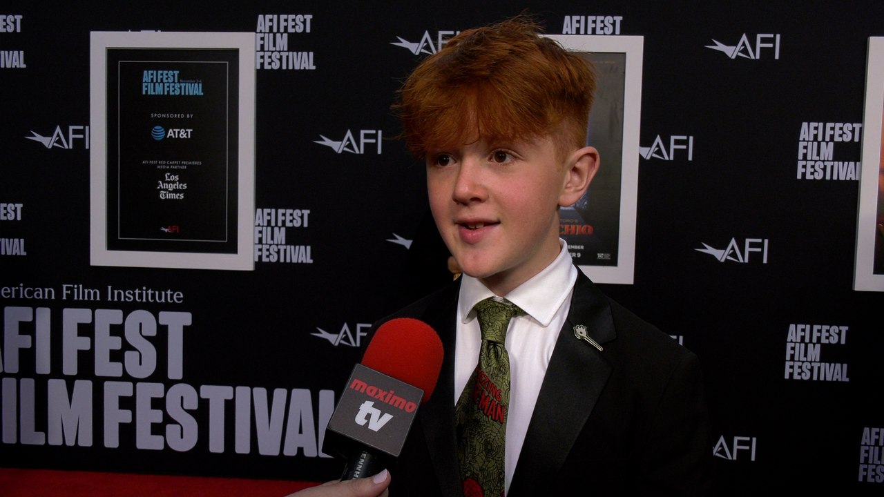 Gregory Mann Interview "Guillermo del Toro's Pinocchio" Premiere Red Carpet | AFI Fest 2022