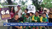 Maskot Piala Dunia 2022 La' eeb Jalan-Jalan ke Kota Makassar