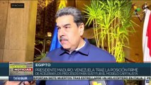 Presidente venezolano llega a Egipto con motivo de la cumbre sobre cambio climático COP27