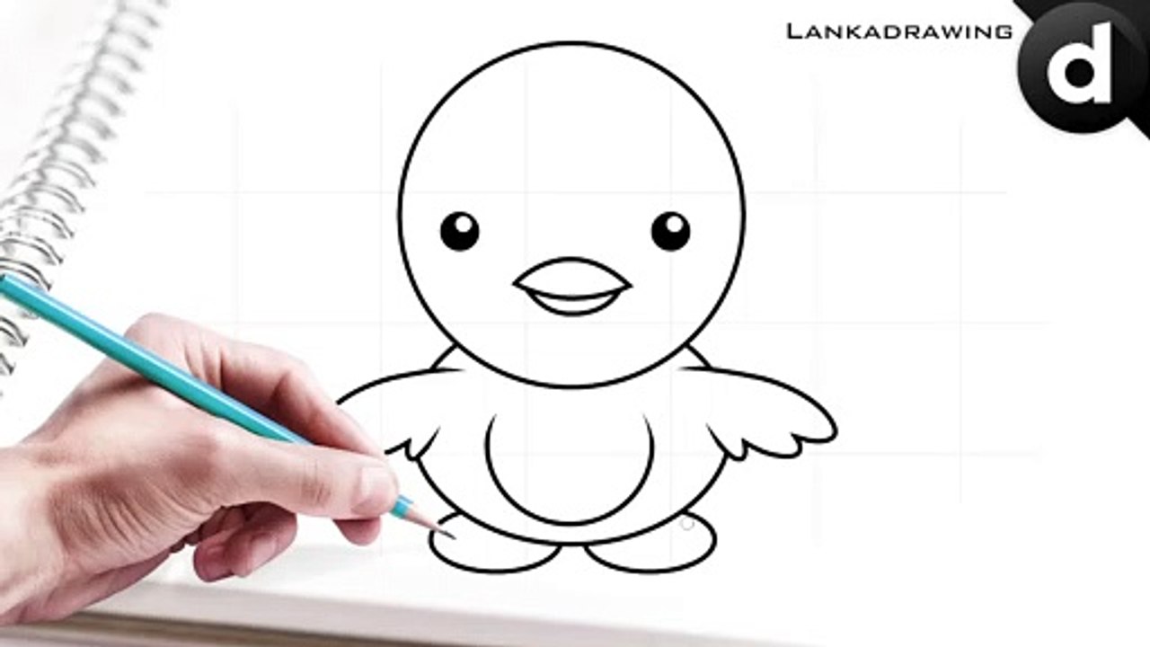 how to draw cute and simple chicks for kids 4