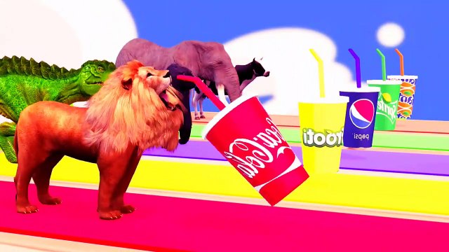 Choose The Right Drink Gift Box Run Game with Elephant Cow Gorilla Buffalo Lion Wild Animals Game-4