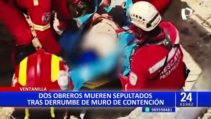 Download Video: Ventanilla: confirman muerte de los 2 obreros sepultados tras derrumbe en obra de construcción