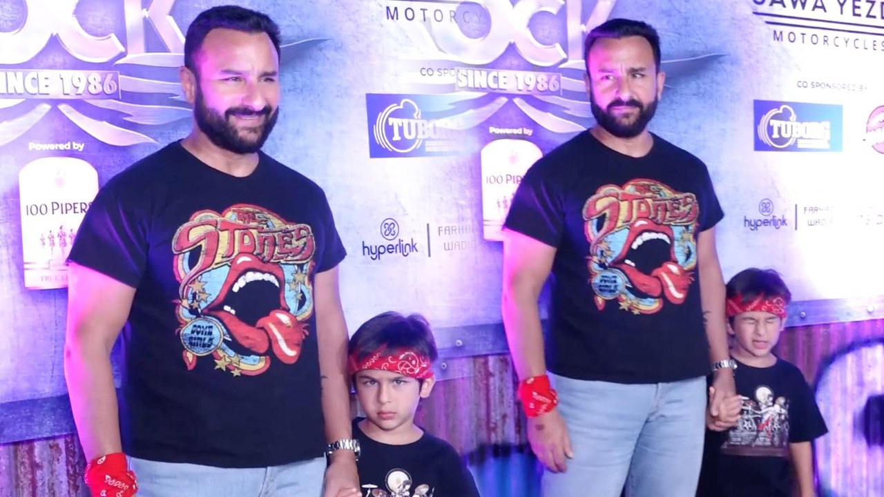 तैमूर के साथ ट्विनिंग करते नजर आये पापा सैफ अली...