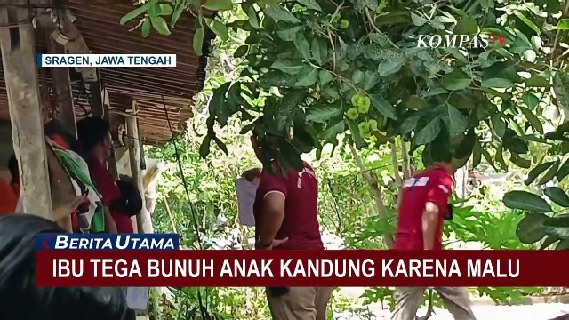 Geger! Seorang Ibu di Sragen Jawa Tengah Tega Bunuh Anak Kandung Sendiri Karena Malu