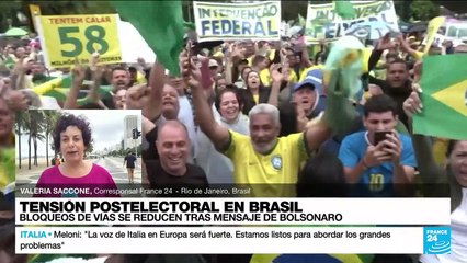 Informe desde Río: camioneros empiezan a liberar vías tras mensaje de Bolsonaro