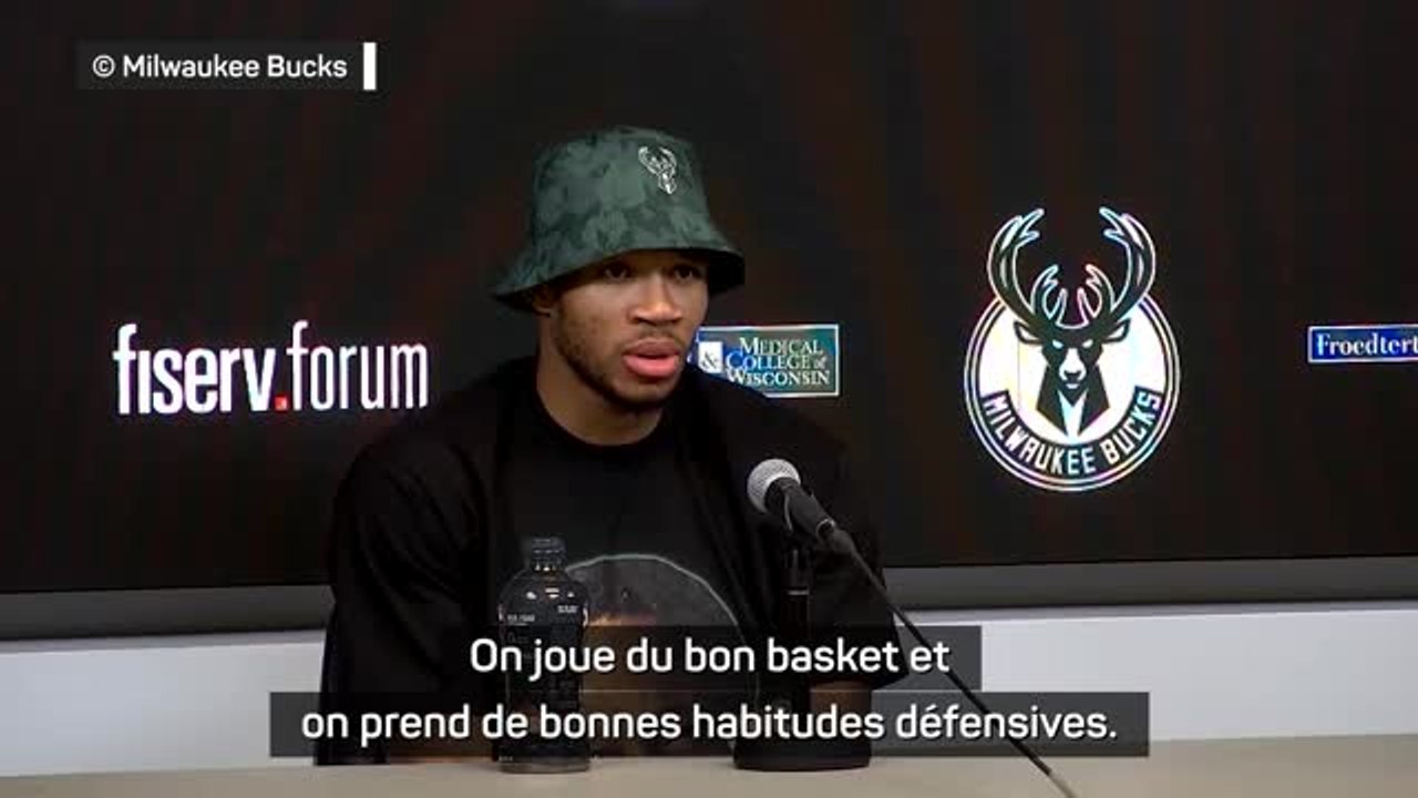NBA: Bucks - Giannis : "Je suis heureux que l'équipe prenne de bonnes habitudes"
