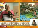 Más de 250 habitantes de El Castaño participaron en simulacro de evacuación como medida preventiva
