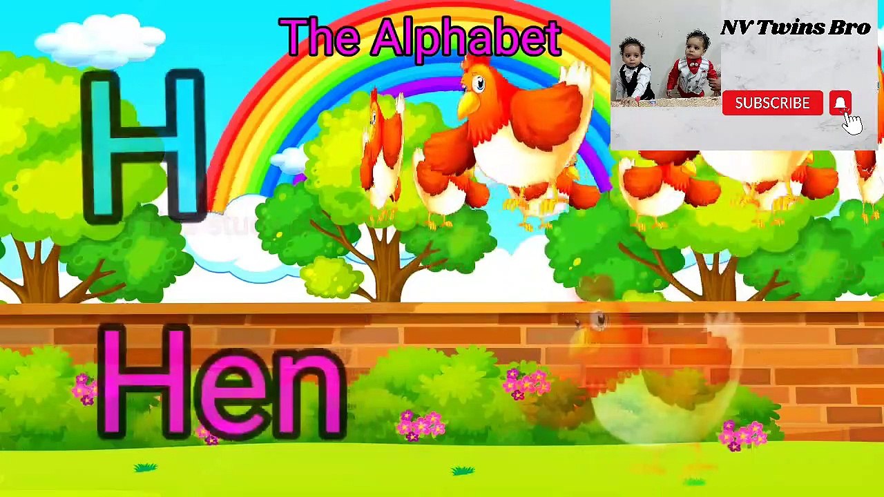 ABCD with Rainbow songs | NV Twins bro |