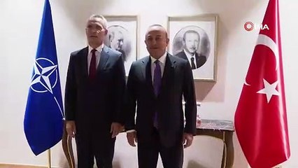 Dışişleri Bakanı Çavuşoğlu, NATO Genel Sekreteri Stoltenberg ile bir araya geldi