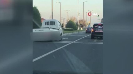 Şehir magandaları trafikte böyle tehlike saçtı