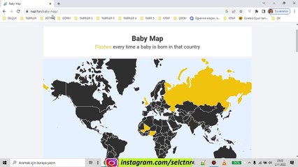 ANLIK DOĞUMLARI GÖSTEREN SİTE DÜNYANIN HANGİ ÜLKESİNDE DOĞUM GERÇEKLEŞTİ