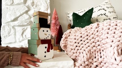 DIY Stackable Snowman Gift Box for Christmas