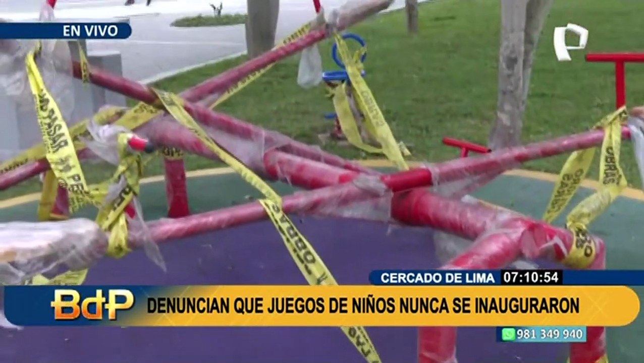 Cercado de Lima: Vecinos denuncian que parque está cerrado hace más de 2 años