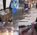 Britons are warned to brace for thunderstorms, hail and lightning after flooding wreaks havoc across the country with up to 64mm of rain - before temperatures plunge to -2C