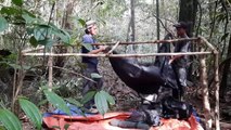 Camping and Fishing, Tidur Didalam Kelambu Anti Nyamuk Tengah Hutan Lebat