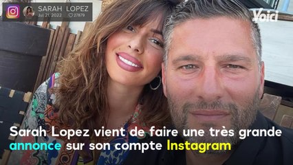VOICI - Sarah Lopez annonce "la plus merveilleuse des nouvelles" : elle est enceinte !