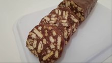 Easy Greek Chocolate Salami Recipe / Εύκολος Κορμός Σοκολάτας