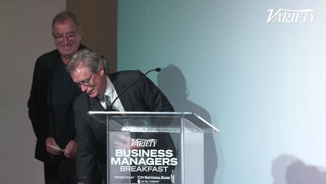 John Rigney Accepts the Variety Business Manager Elite Award