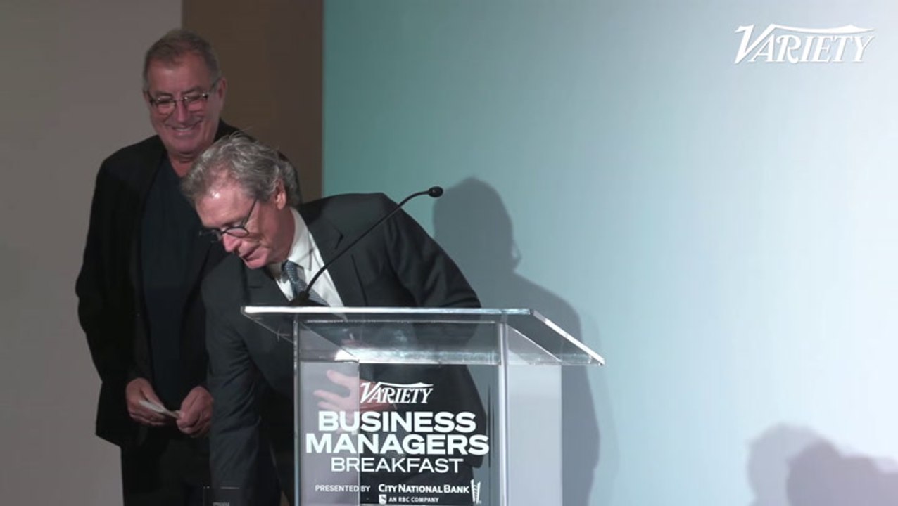 John Rigney Accepts the Variety Business Manager Elite Award