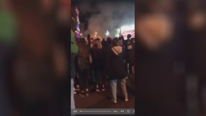 فيديو متداول لتظاهرات في منطقة آرياشهر بطهران