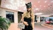 Davina Geiss in Lack und Leder - sexy Catwoman