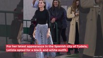 Queen Letizia Fashion Faux-Pas? Huge Hole In Dress!