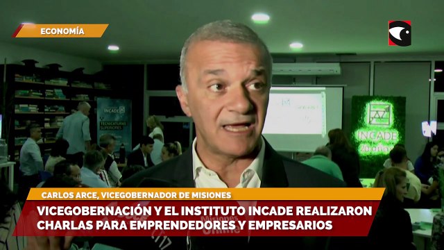Sala cinco Vicegobernación y el instituto INCADE realizaron charlas para emprendedores y empresarios