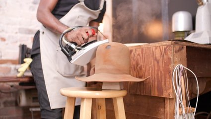 How a badly tattered, 70 year old, inherited hat is professionally restored