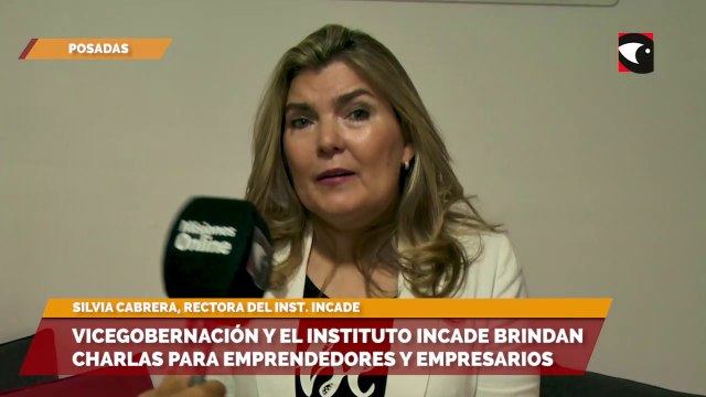 Vicegobernación y el Instituto INCADE brindan charlas para emprendedores y empresarios