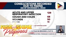 DOH, nakapagtala ng 178 sugatan sa pananalasa ng bagyong Paeng; Ilang medical cases, naitala sa Regions 2, 3, at 12
