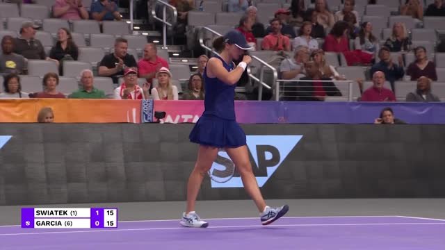 WTA Finals Fort Worth - Garcia a tout tenté mais Swiatek n'a pas tremblé