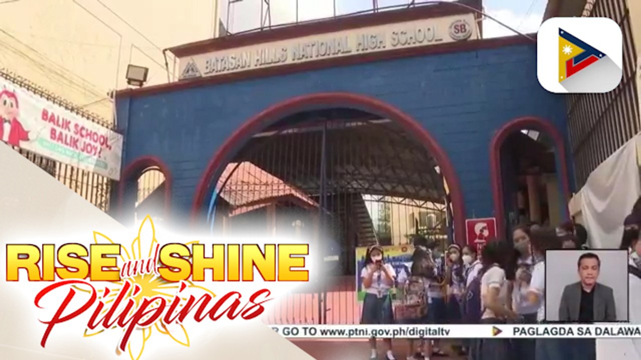 10 paaralan sa QC na pinayagang magpatupad ng blended learning, binisita ng DepEd; 53 paaralan sa NCR, pinayagang magpatupad ng blended learning