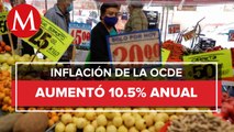 Inflación en la OCDE aumenta a 10.5% anual en septiembre de 2022