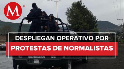 Despliegan 200 elementos de policía para evitar disturbios en Michoacán