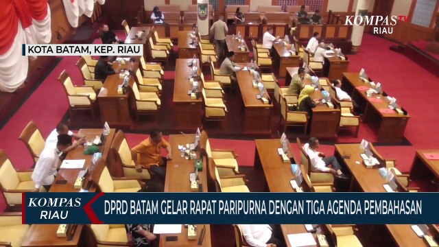 DPRD Batam Gelar Rapat Paripurna Dengan Tiga Agenda Pembahasan